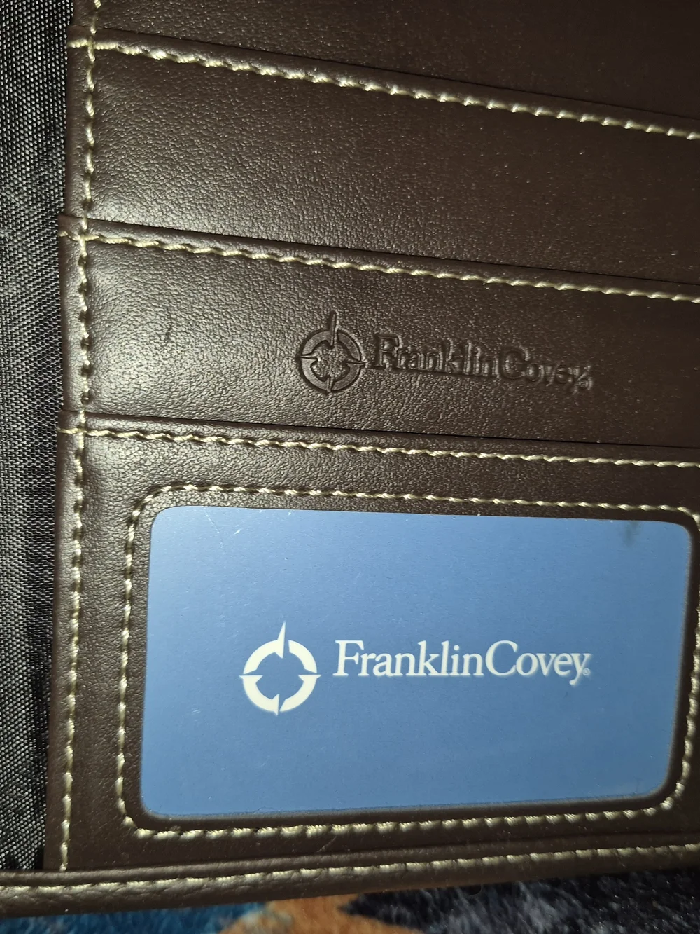 🔥New! Franklin Covey Chocolate Synthetic Leather Organizer Planner Classic